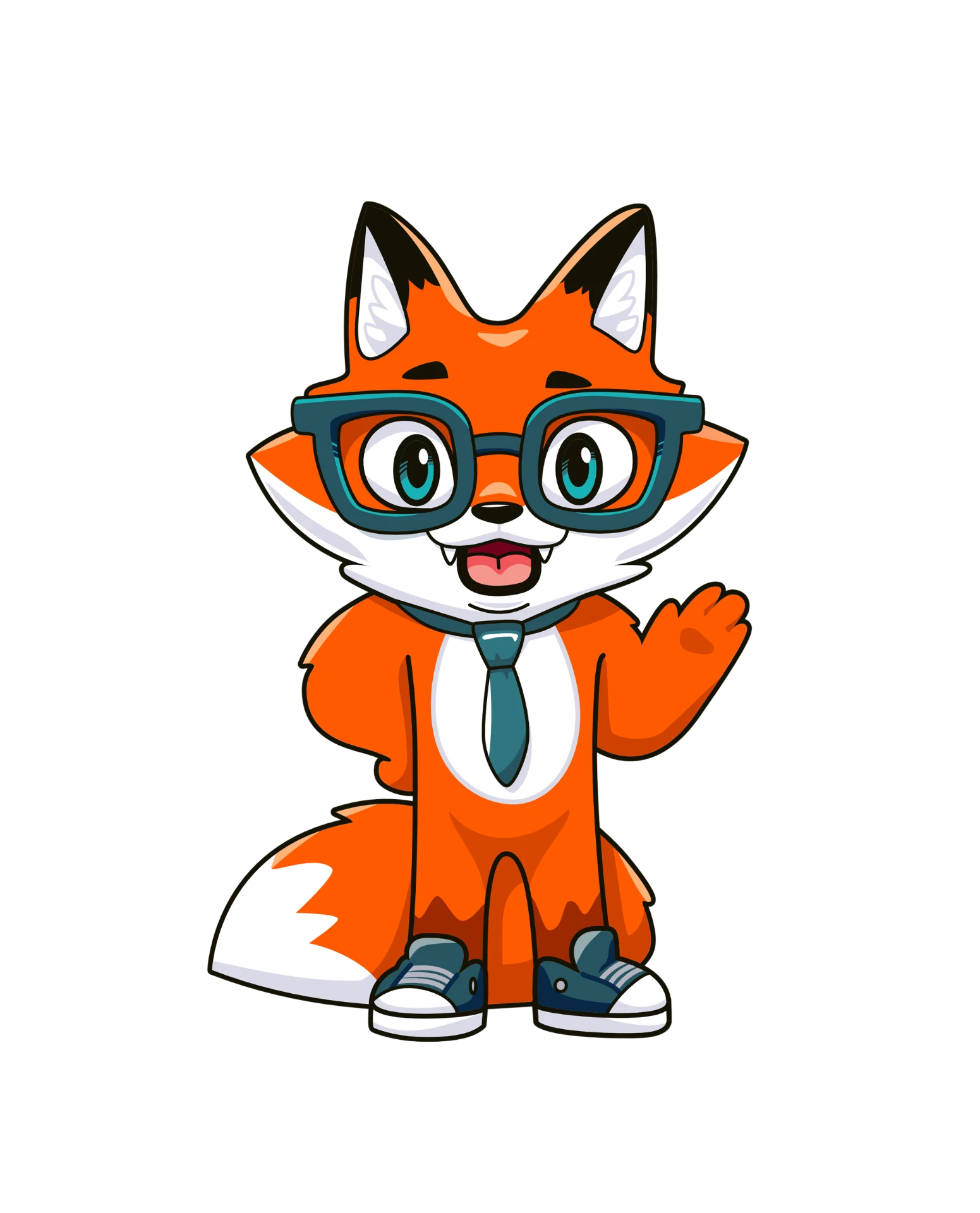 Foxana-Fuchs winkt zur Begrüssung